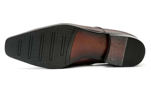 Santimon Mens Slippers Casual Dress Mules Slip On Loafers Fashion Business Formal Leather Open Back Sandals Summer Shoes for Men3