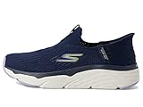 Skechers Women's Hands Free Slip-Ins Max Cushioning Elite-Smooth Transition Sneaker, Navy/Lavender, 9