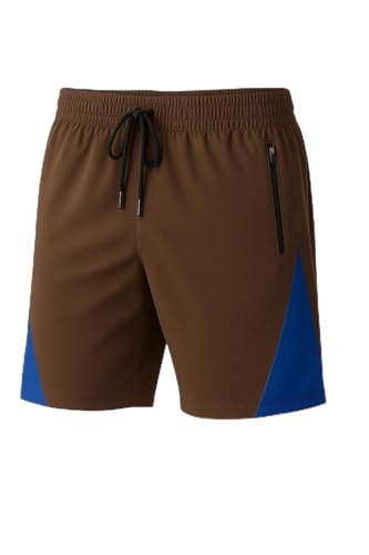 Image of Men's Polyester Casual Shorts, Mid Rise, Regular Fit, Knee Length with Pockets