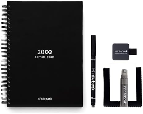 Planner Starter Kit - A5 Reusable Whiteboard Planner Notebook wit...