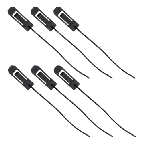 Milisten 6 Stück Schwarze Surfboard Fin Clips aus Langlebigem Kunststoff mit Schnellverstellung Sicherem Halt und Stabilem Mechanismus für Surf- Paddle Longboards im Outdoor-Einsatz