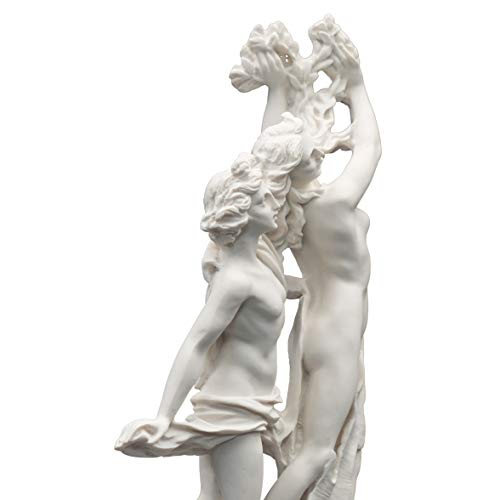 Helcee Handmade Alabaster Apollo Daphne Statue 10.63 In #TOP4