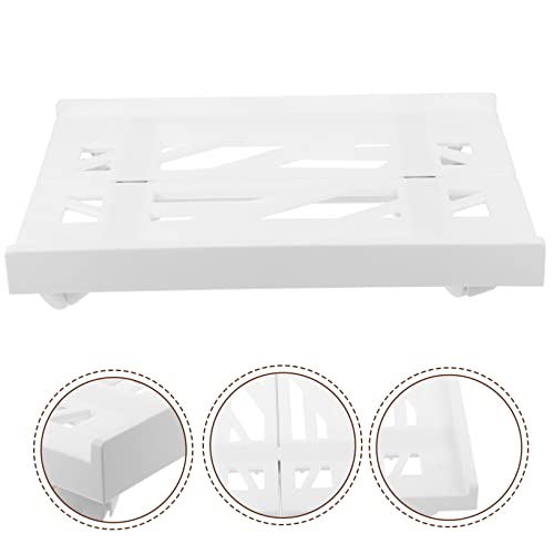 Soporte móvil para torre de computadora con ruedas giratorias, soporte para CPU móvil para oficina, material de capacidad, diseño de barrera protectora fácil de mover miniatura 3