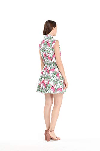 Image of Matchable Family Hawaiian Luau Men Women Girl Boy Clothes in Flamingo in Love