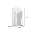 2 Pcs Wall Mount Remote Control Holder Media Player Controller Holder, Air-Conditioner Remote Tray TV Remote Organizer Caddy Box for Home Nightstand Office Desk School Supply Storage (Small,1.85inch)