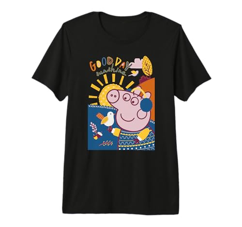 T-shirt Peppa Pig brodé nature idéal pour les sorties au parc en famille