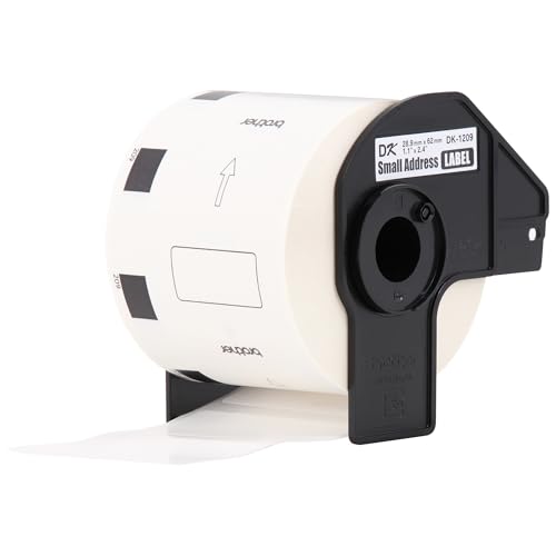 Image of Brother Genuine DK-12093PK Small Address Paper Label Roll, Die-Cut Paper Labels, Engineered for Excellence, 800 Labels Per Roll, (3) Rolls per Box, 24 rolls (DK120924PK)