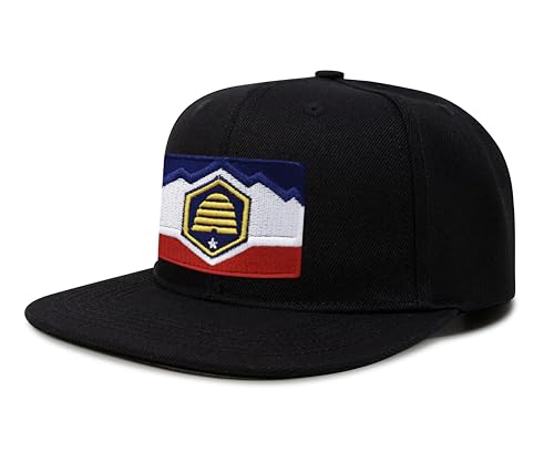 Image of International Tie State Hat for Men and Women, Adjustable Snapback Trucker Baseball Cap with Embroidered Patch