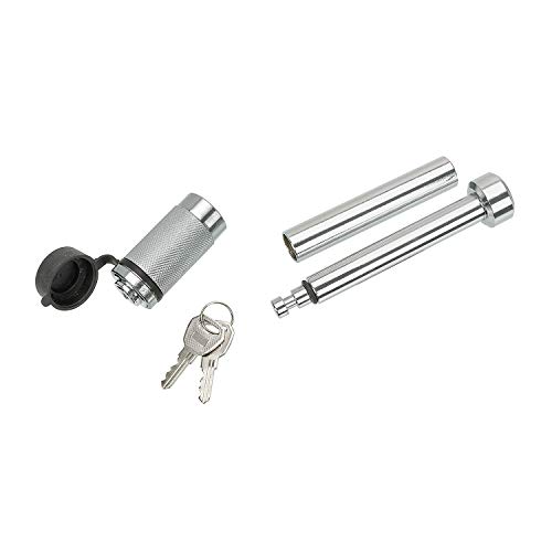 DRAW TITE 63259 Cerradura, Estilo Dogbone, 5/8 Pulgadas para 3 Pulgadas Sq. Clase V receptores, con Funda de 3/4 Pulgadas Cover