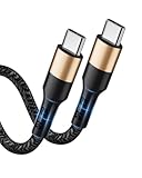 USB C to USB C Cable for iPhone 16 15 Pro Plus Max,60W C to C Cable Charging for Samsung Galaxy Z Flip 7/S24,USBC Cord for MacBook Pro/Air,Fast Charger for iPad Pro 13 12.9 11 inch,Air 4 5,Mini 6
