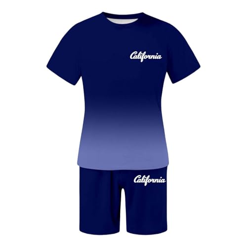 Ensemble t-shirt short homme ample coupe été décontracté
