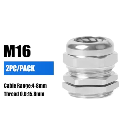 Prensaestopas de acero inoxidable 304 M16 impermeable IP68 de alta resistencia 3