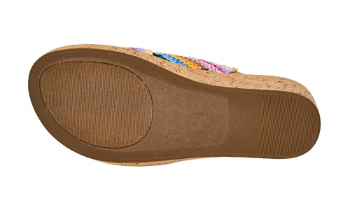 Image of Corkys Footwear The Peace Out 2.5-Inch Woven Strap Wedge - Trendy and Chic Strap Design, Comfortable, Lightweight, and Durable Summer Wedges for Versatile Fashion