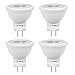 Produktbild Bonlux GU4 MR11 LED 12V Lampen 3W Warmweiß 3000K Spotlicht Ersetzt 35W Halogenlampen Reflektorlamp Glühlampe 350lm Leuchtmittel Punktbeleuchtung 38° Abstrahlwinkel (4-Stück Nicht Dimmbar)