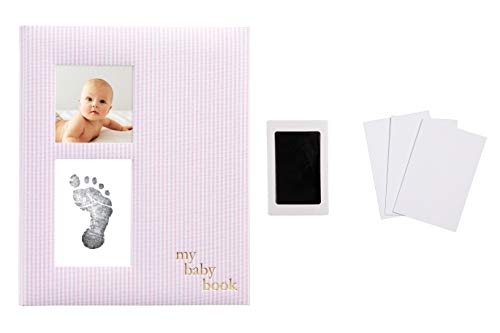 Pearhead Seersucker Baby Book, Baby Journal For Baby Girl, Baby Photo Album, Pink #TOP1