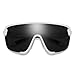 SMITH Bobcat Sunglasses – Shield Lens Performance Sports Sunglasses for Skiing, Biking, MTB, Mountaineering & More – For Men & Women – White + Black ChromaPop Lens