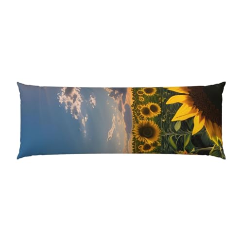 Housse de coussin de corps tournesol pour chambre esthétique et douce - 3