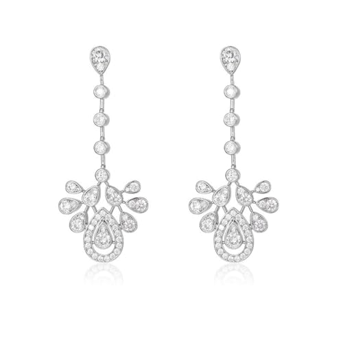 Boucles d'oreilles élégantes robe de banquet bijou soirée long