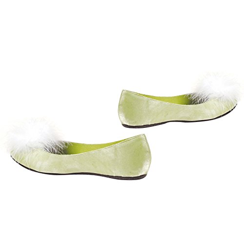 Ellie Shoes Womens Flat Satin Pump (Green;8)