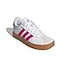 Adidas Unisex-Kids VL Court 3.0, White/Shock Pink/Crystal White, 4