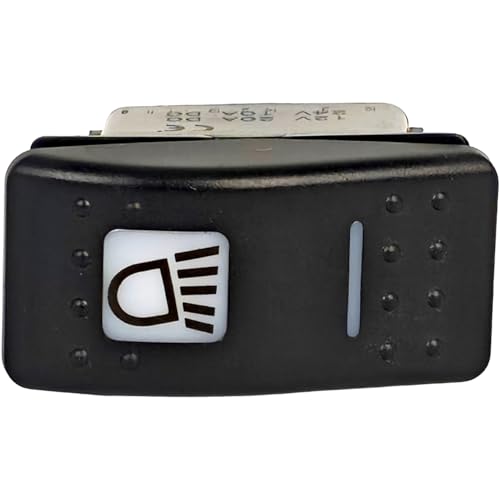 Interruptor basculante 701-60004 12V 6 pines compatible con mandos de tractor JCB 3D 2