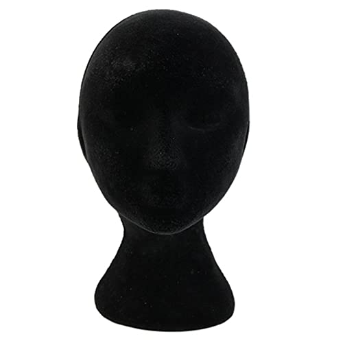 BENBOR Modelo de cabeça manequim espuma, modelo feminino masculino, suporte display peruca, display