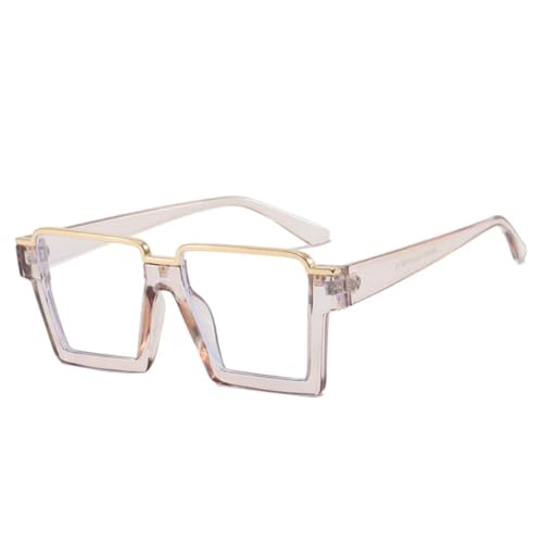 Monture de lunettes rétro semi-métallique légère contre la fatigue du nez