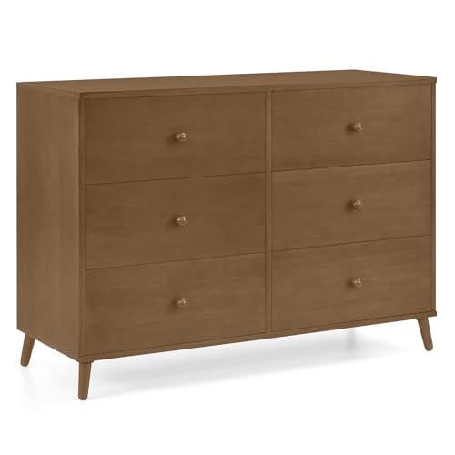 Image of Delta Children Essex 6 Drawer Dresser, Chestnut