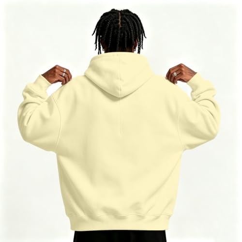 Hooded Sweatshirt Men Fleece Quarter Zip Pullover Hoodie Kangaroo Pocket - image 8