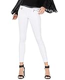 Bar III Women's Zip-Pocket Pull-On Skinny Pants (White, X-Small)