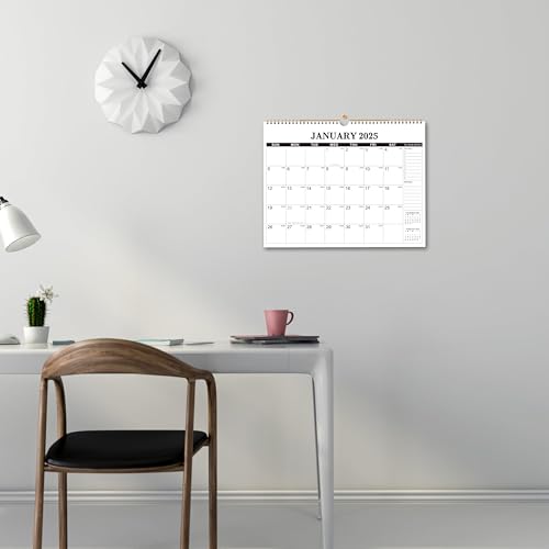 2025 Wall Calendar - Wall Calendar 2025, JAN 2025 - DEC 2025, 12 Months Hanging Calendar 2025, 15”x 11.5\", 2025 Calendar Wall with To Do & Notes, Daily Blocks