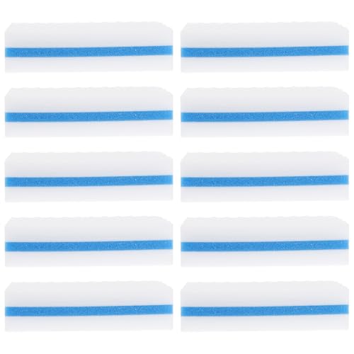 Sosoport 10pcs Heavy Duty Scouring Pads Grit Scouring Pads Kitchen Sink Cleaner for Dish Oven Barbecue Grill Bathtub