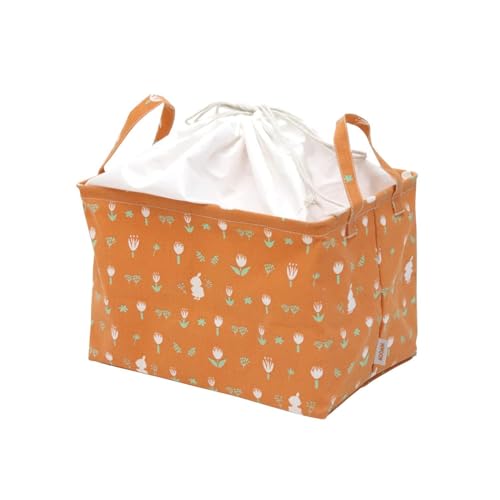 ムーミンシリーズ インナーバスケット チューリップ リトルミイ MOOMIN グッズ バスケット かご カゴ 四角 巾着 フタつき カラーボックス ファブリック 布製 収納 リビング 衣類 ナチュラル かわいい 北欧 おもちゃ 幅38cm 奥行 25cm