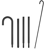 SEWOART Dekorativer Zauberer Gehstock 100cm aus Kunststoff für Halloween Kostüm und Foto Requisite