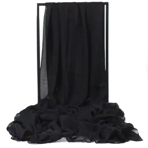 Women's Lightweight Scarf Chiffon Headscarf Neck Scarf - Soft Sheer Long Shawl Sun Protection Scarves