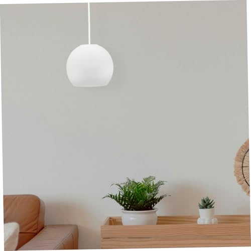 Frosted Glass Lamp Shades Double Opening Milk White Globe Lamp Shade Replacement 13.8cm Diameter 4.2cm Small Opening Decorative Ceiling Light Accessory for Home and Hotel - Image 5