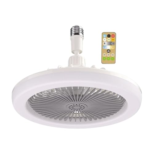Huasean Ventiladores De Techo Con Luz Y Mando | Montaje Techo Con Ventilador | Compartimento para Aromaterapia Accesorios Frescos para Salón Cocina Guardería