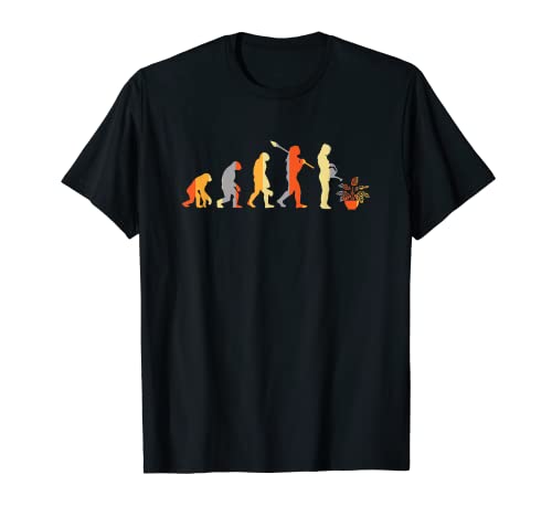 Vintage Calatheas Human Evolution Pflanzengärtner Gartenarbeit T-Shirt