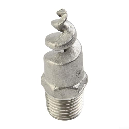 316L Stainless Steel Spiral Nozzle Designed for Dust Removal, Fire Prevention, and Spray Cleaning with Solid or Hollow Cone Options and Wide Jet Angle Range (1(1/4(DN8，13mm）)