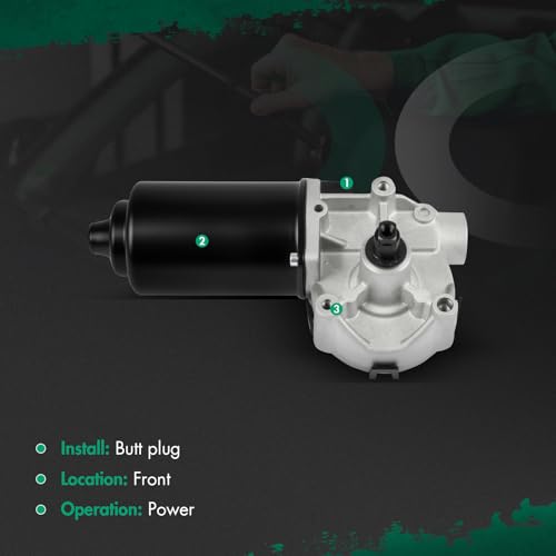 Image of SCITOO Front Windshield Wiper Motor Replacement for 1992-1994 for Ford for E-150 Econoline,1992-1994 for Ford for E-150 Econoline Club Wagon Wiper Motor E63F17504AC;E63Z17508A 3 Pins