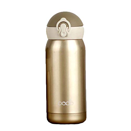 JIA Botella de Cristal de borosilicato Agua Burbuja Mugbpa Libre a Prueba de Fugas Ideal para Viajes Yoga Escuela de Ministerio del Interior del Gimnasio del Deporte Calientes Bebidas frías,360ml