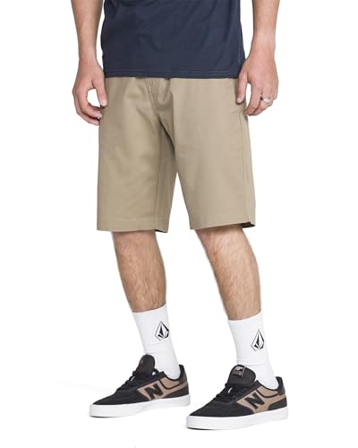 Image of Volcom Men's Vmonty Chino Shorts - 22 inch Outseam, Relaxed Fit, Durable Cotton Fabric