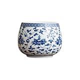 Cenicero Barro Cenicero De Cerámica Jingdezhen Jianshui Para El Hogar, Cubo Para Basura, Juego De Té, Cenicero, Imitación De Porcelana Azul Y Blanca.