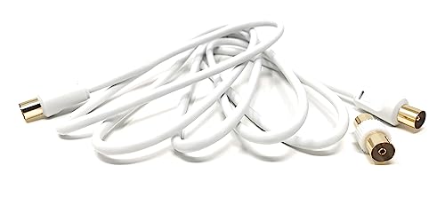 TV Aerial Coaxial Cable Male to Male RF Antenna Coax Lead Compatible with Sky SkyHD, Virgin, BT, Satellite TV, VCR - Image 2
