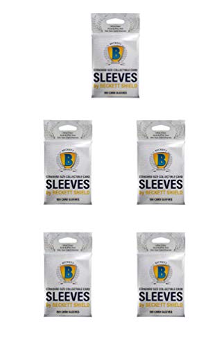 Pochettes en carton souple transparent Beckett Shield pour protection carte de collection