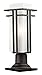 Z-Lite 550PHMR-533PM-ORBZ Outdoor Pier Mount Light, Steel Matte Opal shade