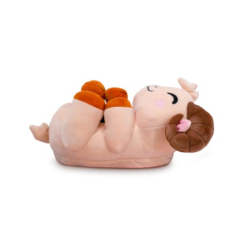 Youtooz Rammie Slippers, Breathable Soft Cute Animal Plush Slippers2