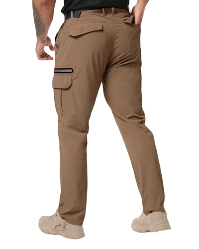 NATUVENIX Hiking Pants Men Lightweight Mens Travel Pants Quick Dry Cargo Work Pants for Men Water Resistant Fishing Pants2