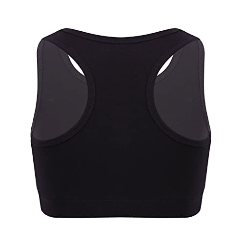 Kids Girls 2 Piece Racerback Tank Crop Top with Boyshorts Gymnastic Yoga Sport Outfits Activewear Sets4