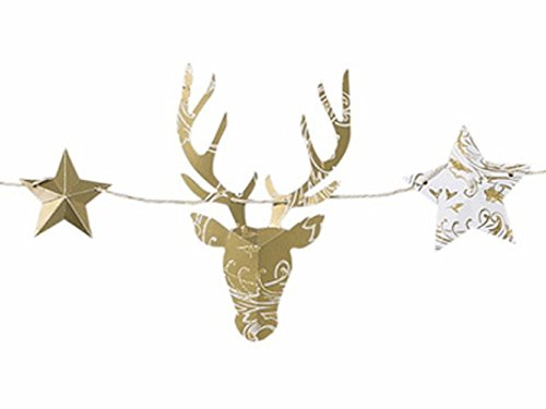 Party Porcelain Gold - Ghirlanda da 2,5 m, Motivo